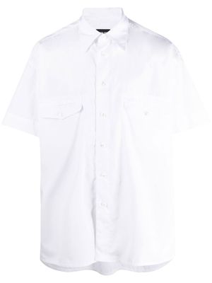 Giorgio Armani chemise boutonnée à manches courtes - Blanc