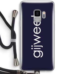 Gijweet: Samsung Galaxy S9 Transparant Hoesje met koord
