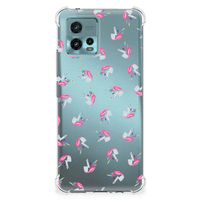 Doorzichtige Silicone Hoesje voor otorola Moto G72 Unicorns