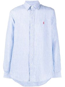 Polo Ralph Lauren chemise boutonnée à rayures - Bleu