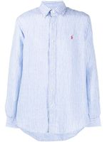 Polo Ralph Lauren chemise boutonnée à rayures - Bleu