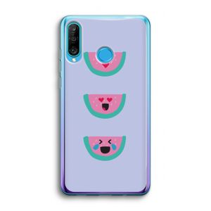 Smiley watermeloen: Huawei P30 Lite Transparant Hoesje