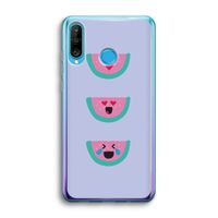 Smiley watermeloen: Huawei P30 Lite Transparant Hoesje Smiley watermeloen: Huawei P30 Lite Transparant Hoesje