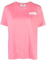 MSGM t-shirt en coton à logo imprimé - Rose