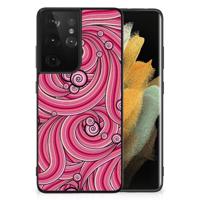 Samsung Galaxy S21 Ultra Leuk Telefoonhoesje Swirl Pink Samsung Galaxy S21 Ultra Leuk Telefoonhoesje Swirl Pink