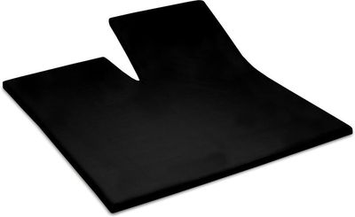 Cinderella basic single-split topper katoen 180x210 cm (99) black (tot 15cm)