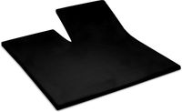 Cinderella basic single-split topper katoen 180x210 cm (99) black (tot 15cm)