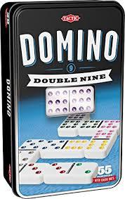 Selecta Tactic domino double nine spel in blik