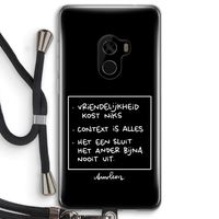 Mijn Motto's: Xiaomi Mi Mix 2 Transparant Hoesje met koord