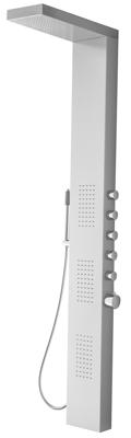 Wiesbaden Ohio thermostatische douchekolom 158x20 cm RVS