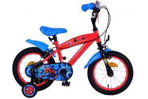 Spiderman Ultimate spider-man kinderfiets - jongens - 14 inch - blauw/rood - twee handremmen