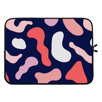 Memphis Shapes Pink: Laptop sleeve 15 inch