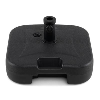 Vulbare Parasolvoeten voor Terrasparasols Vierkante Parasolvoeten met 3 Koppelingen voor Parasolstokken van 33/38/48 mm & Metalen Stokdragers