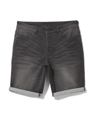 HEMA Heren short jogdenim zwart (zwart)