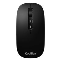 Wireless muis CoolBox COO-MOU-W02-B Zwart 1600 dpi
