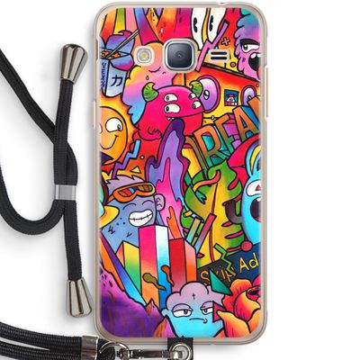 Dreams: Samsung Galaxy J3 (2016) Transparant Hoesje met koord