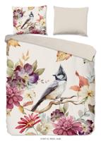 Good Morning Dekbedovertrek "bloemen en vogels" - Multi - (200x200/220 cm) - Katoen