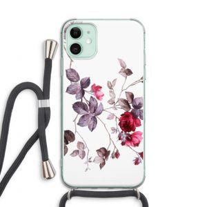 Mooie bloemen: iPhone 11 Transparant Hoesje met koord