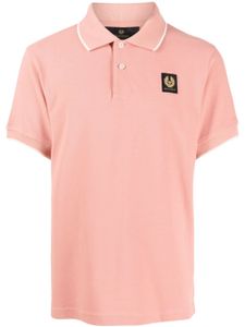 Belstaff polo en coton à logo appliqué - Rose