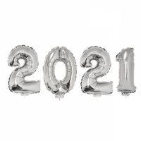 New Year versiering 2021 ballonnen   - - thumbnail