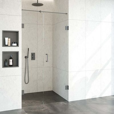 Nisdeur Compleet Just Creating Profielloos 2-Delig 110x200 cm 50/60 Gunmetal Sanitop