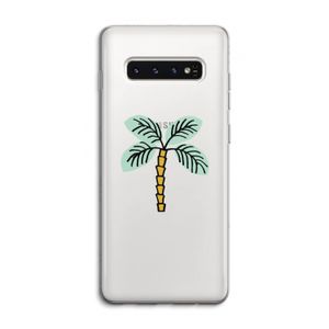 Palmboom: Samsung Galaxy S10 4G Transparant Hoesje