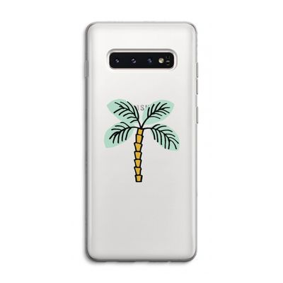 Palmboom: Samsung Galaxy S10 4G Transparant Hoesje