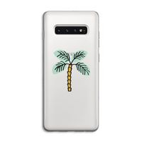 Palmboom: Samsung Galaxy S10 4G Transparant Hoesje