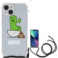 iPhone 14 Stevig Bumper Hoesje Cactus Poo - thumbnail