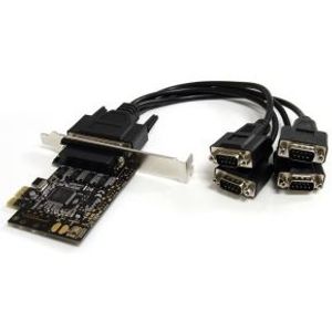 StarTech.com 4-poort RS232 PCI Express Seriële Kaart met Breakout-kabel