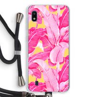 Pink Banana: Samsung Galaxy A10 Transparant Hoesje met koord