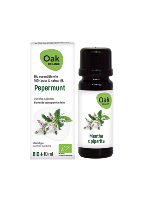 Oak Organic Olie Essential Oils Pepermunt 10ml Oak Organic Olie Essential Oils Pepermunt 10ml