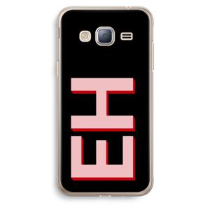 Monogram: Samsung Galaxy J3 (2016) Transparant Hoesje