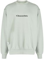 CHOCOOLATE sweat en coton à logo imprimé - Vert