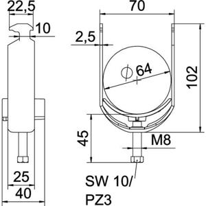 OBO Bettermann 1186462 Beugelklem 1 stuk(s)