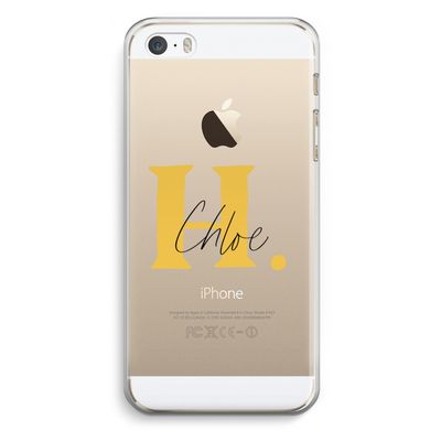 Amber Script: iPhone 5 / 5S / SE Transparant Hoesje