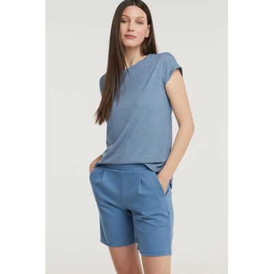 ICHI T-shirt blauw ICHI T-shirt blauw
