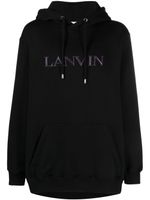 Lanvin hoodie en coton à logo appliqué - Noir - thumbnail