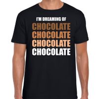 Dreaming of chocolate fun t-shirt zwart voor heren