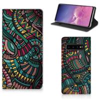 Samsung Galaxy S10 | Hoesje met Magneet | Aztec
