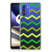 Motorola Moto G51 5G | TPU bumper | Zigzag Groen