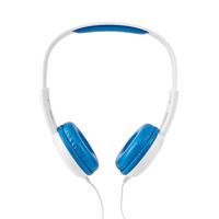 Bedrade Koptelefoon | 1,2 m Ronde Kabel | On-Ear | Blauw/Wit - thumbnail