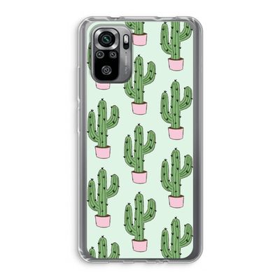 Cactus Lover: Xiaomi Redmi Note 10S Transparant Hoesje