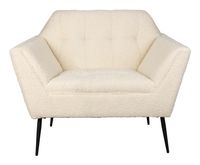 Dutchbone Fauteuil 'Kate' Bouclé, kleur Beige