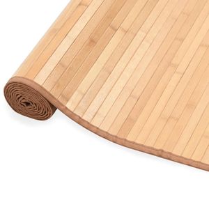 VidaXL Tapijt 80x200 cm bamboe bruin
