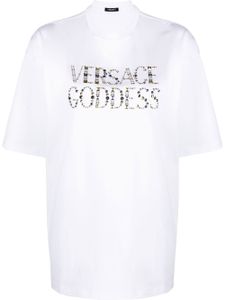 Versace t-shirt à imprimé Versace Goddess - Blanc