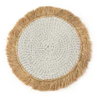 De Seagrass Raffia Placemat - Wit Naturel - thumbnail