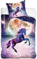Dreamee Unicorn Dekbedovertrek Moondancing 140 x 200 cm - thumbnail