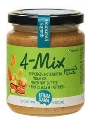 4 mix gemengde notenpasta zonder zout bio