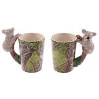 Set van 4x stuks drink/koffie mok koala thema 250 ml